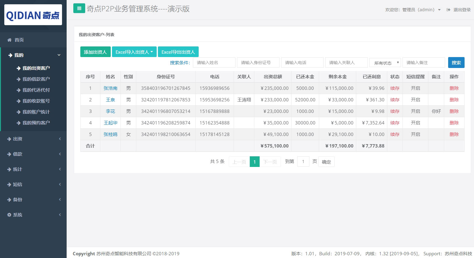 我的出資客戶